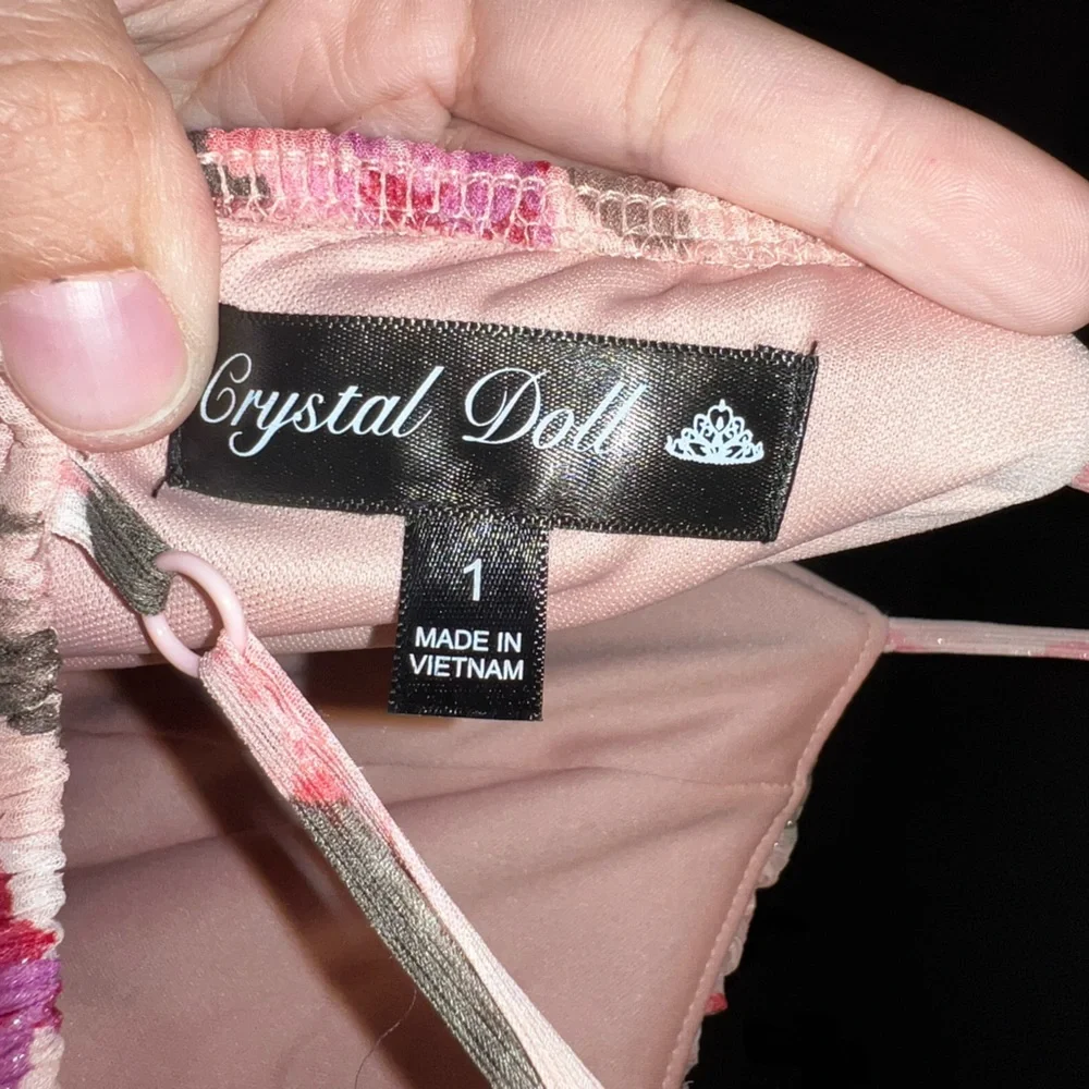 Crystal Doll Floral Maxi Dress Size 1 - Picture 3 of 3